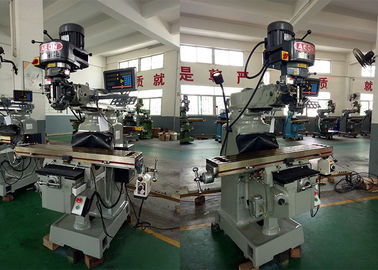 2.2kw Power Universal Turret Milling Machine Bearing 390mm Max Distance For Industry